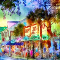 Artist CJ Groth's Twilight at Sloppy Joe's Bar